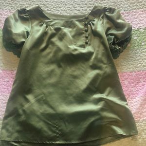 Green blouse, size medium